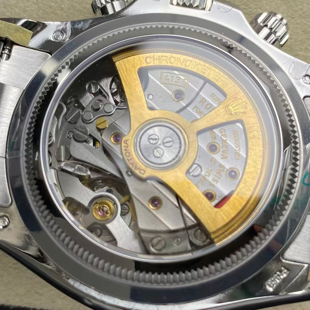 UFO stainless steel version - no card lock -Daytona 4131 movement - 904 stainless steel version