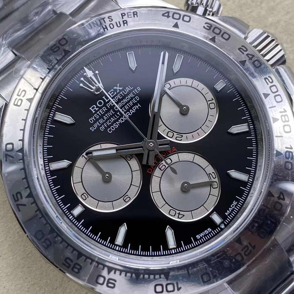 UFO stainless steel version - no card lock -Daytona 4131 movement - 904 stainless steel version