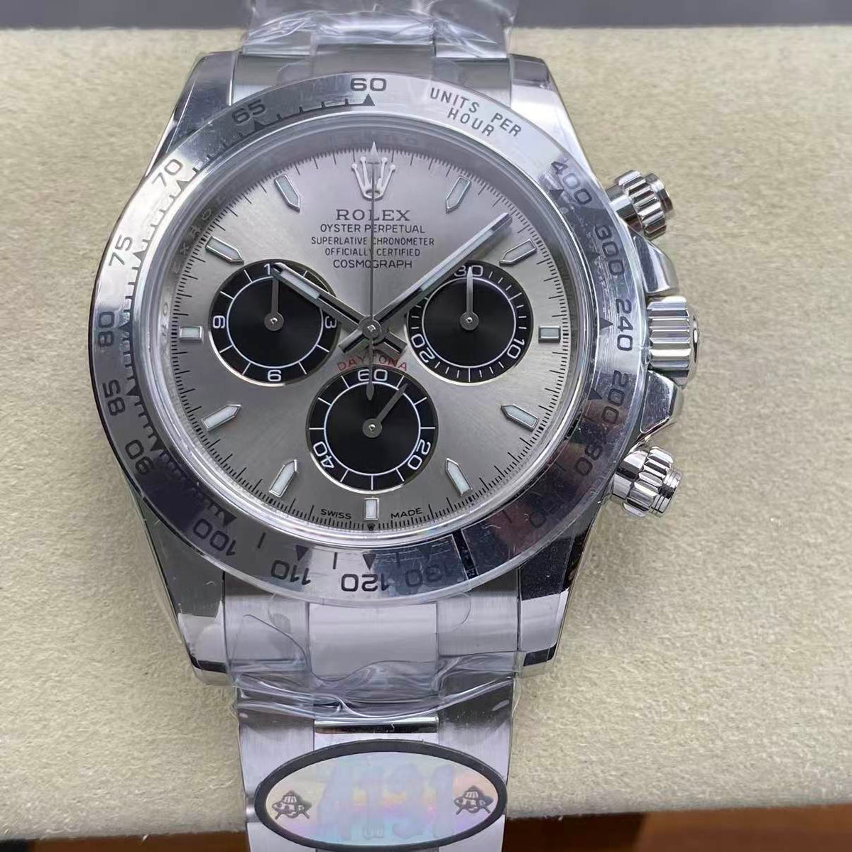 UFO stainless steel version - no card lock -Daytona 4131 movement - 904 stainless steel version