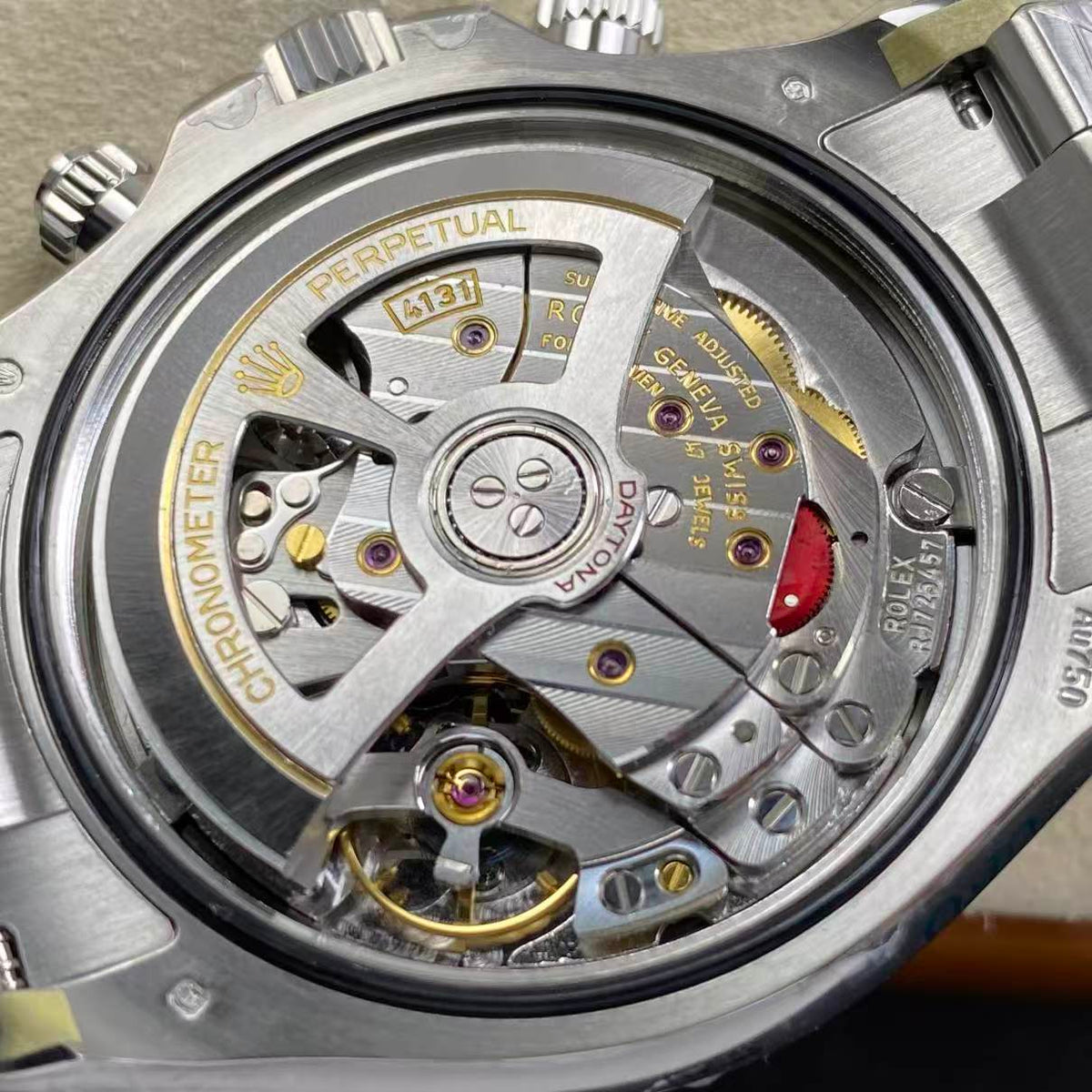 UFO stainless steel version - no card lock -Daytona 4131 movement - 904 stainless steel version