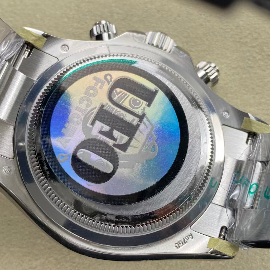 UFO stainless steel version - no card lock -Daytona 4131 movement - 904 stainless steel version