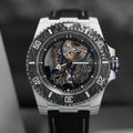 Submariner White quartz carbon fiber case and black carbon fiber submarine-style design