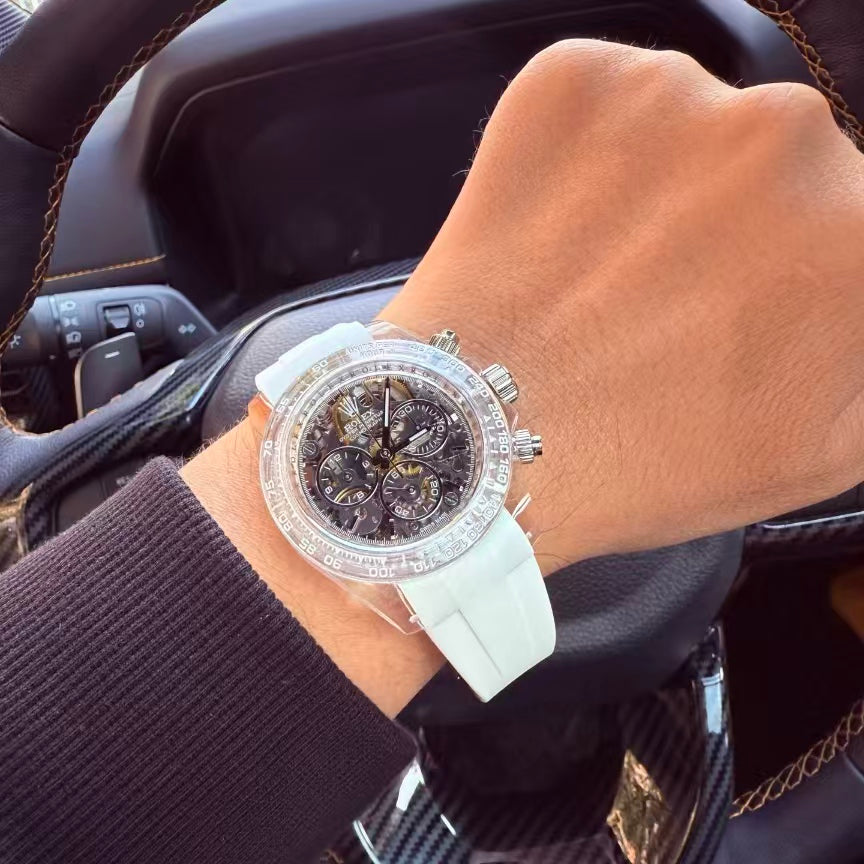 TW Factory's carbon fiber customized version of the  Chronograph Daytona series.