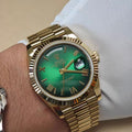 smoky green Sunday calendar with automatic mechanical movement model DD 325