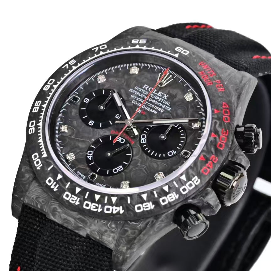 TW Factory's carbon fiber customized version of the Chronograph Daytona series.