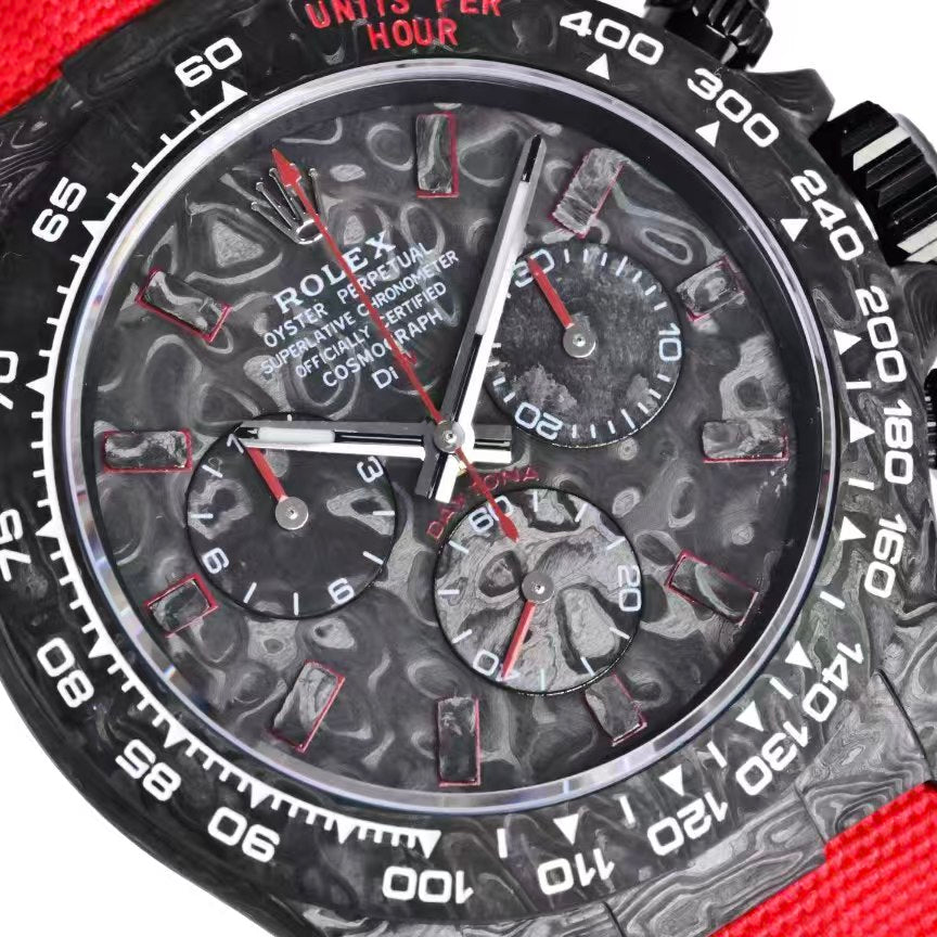 TW Factory's carbon fiber customized version of the  Chronograph Daytona series.