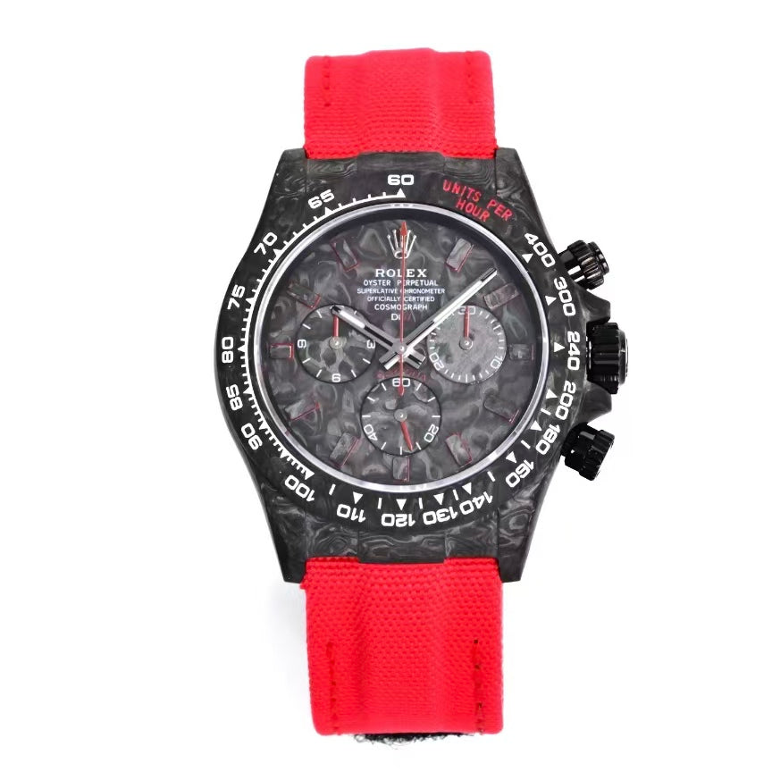 TW Factory's carbon fiber customized version of the  Chronograph Daytona series.