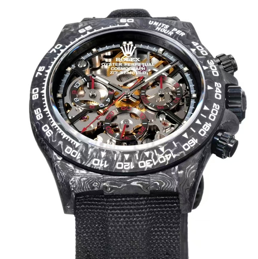 W Factory's carbon fiber customized version of the Chrono Daytona series.