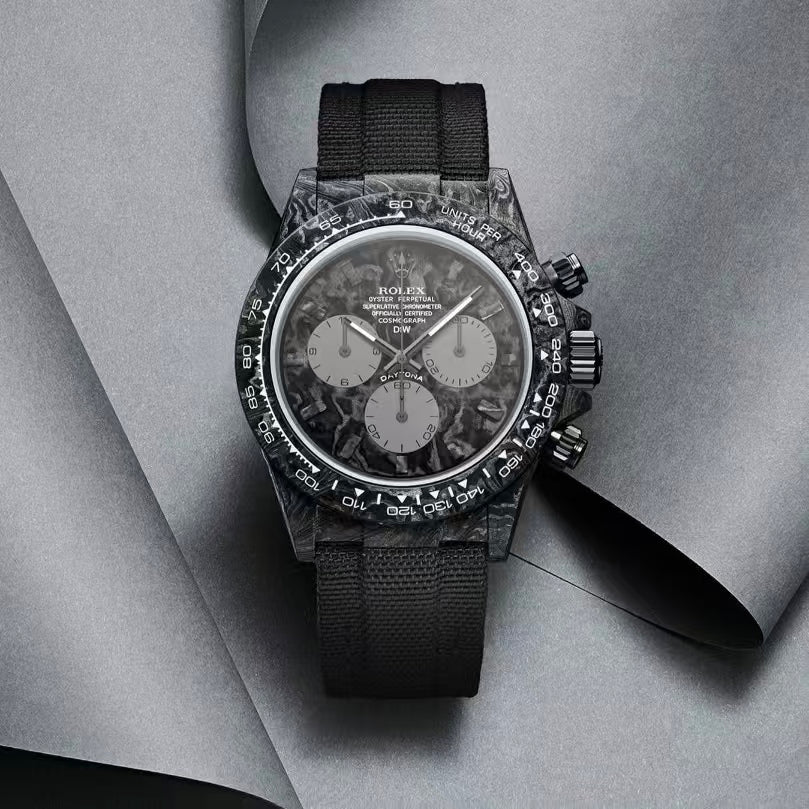 TW Factory's carbon fiber customized version of the Chronograph Daytona series.